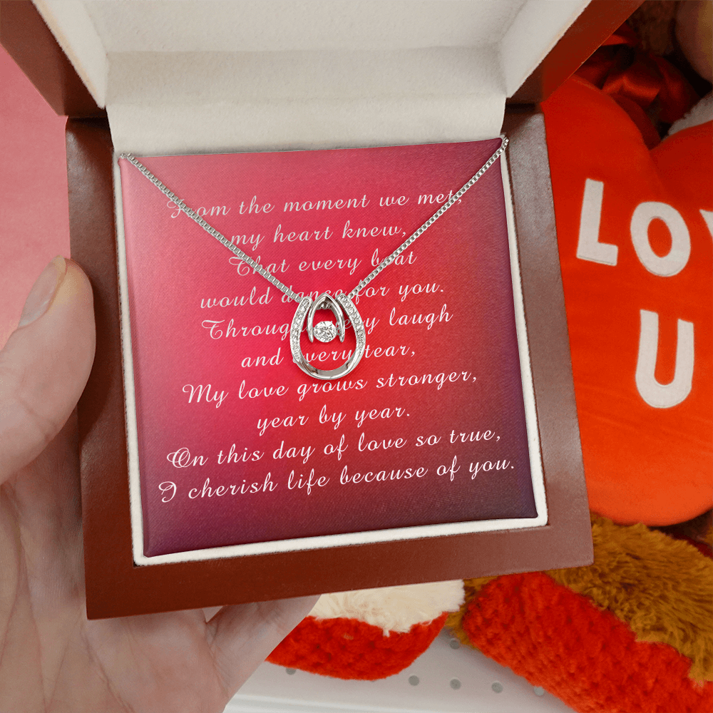 Valentine's Day Lucky In Love Necklace from Husband to Wife