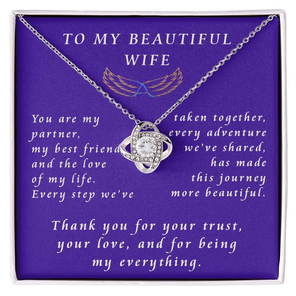 From Husband to Wife Love Knot Necklace