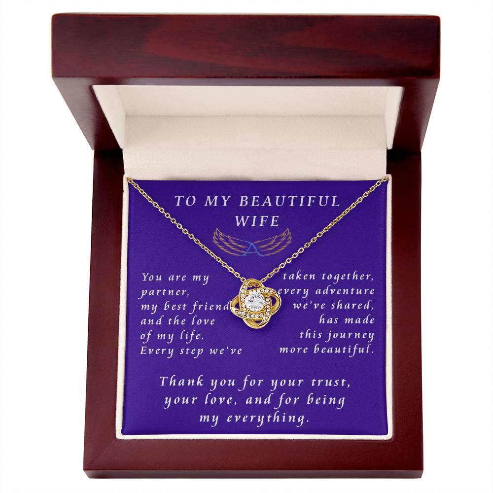 From Husband to Wife Love Knot Necklace