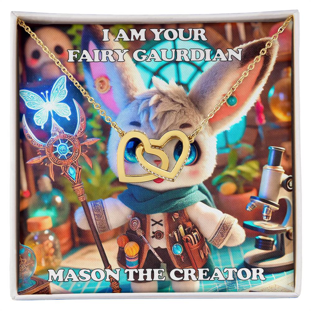 Interlocking Hearts Necklace Mason the Creator Fairyland Guardian