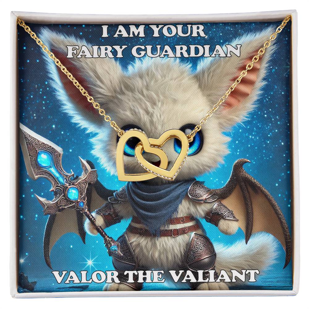 Interlocking Hearts Necklace Valor the Valiant Fairyland Guardian