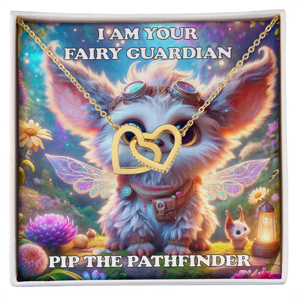 Interlocking Hearts Necklace Pip the Pathfinder Fairyland Guardian