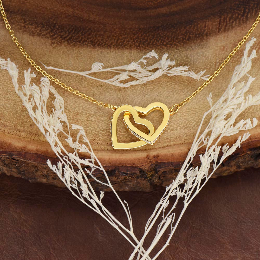 Interlocking Hearts Necklace Happy Valentine's Day from husband to wife