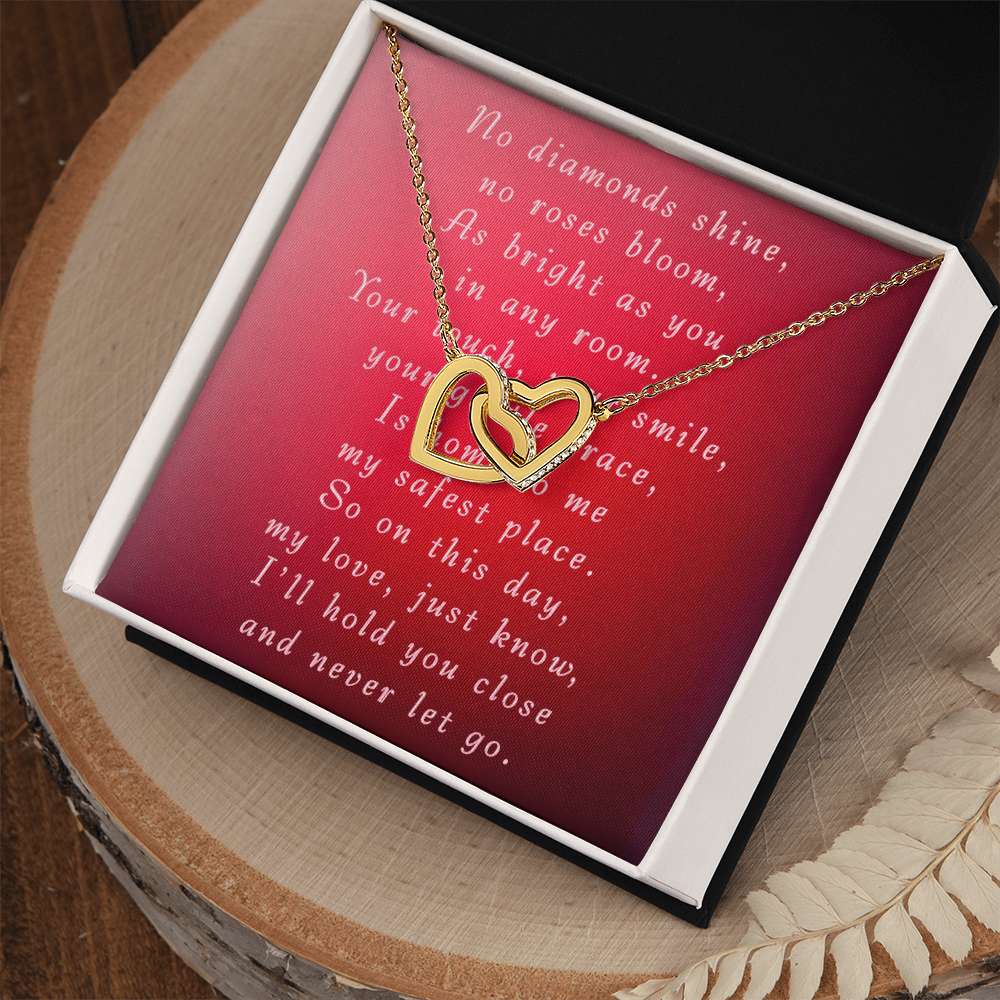 Valentine's Day Interlocking Hearts Necklace