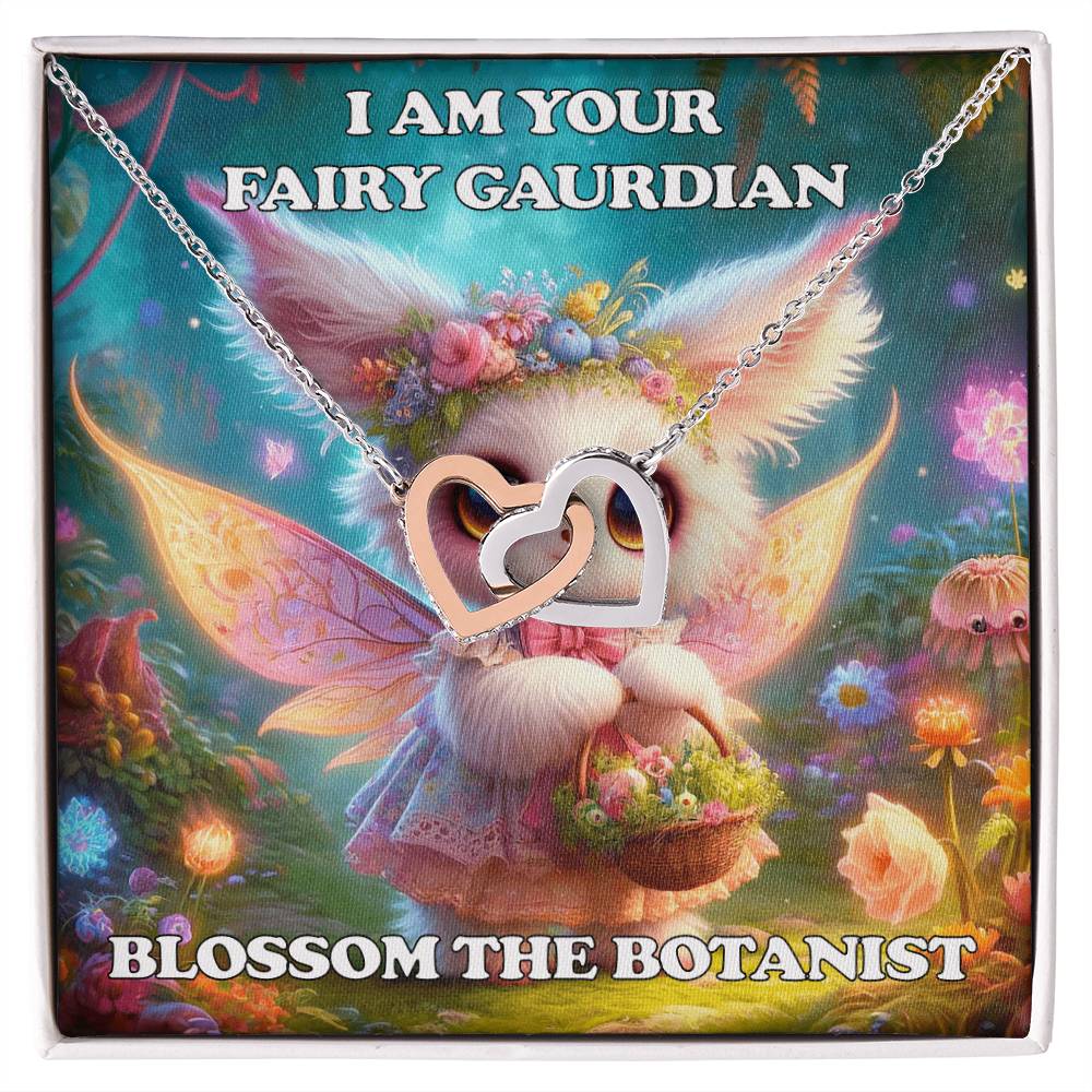 Interlocking Hearts Necklace Blossom the Botanist Fairyland Guardian