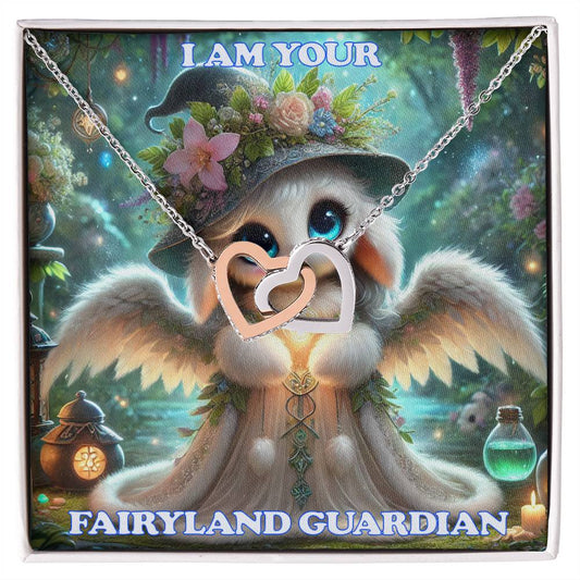 Interlocking Hearts Necklace  Fairyland Guardians Anna the Mother