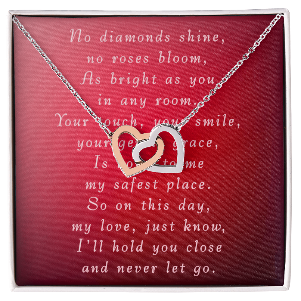 Valentine's Day Interlocking Hearts Necklace