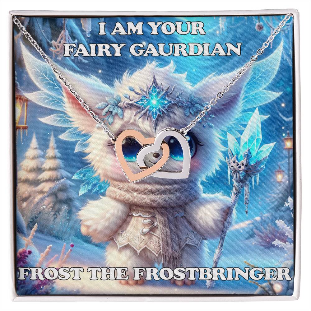 Interlocking Hearts Necklace Frost the Frostbringer Fairyland Guardian