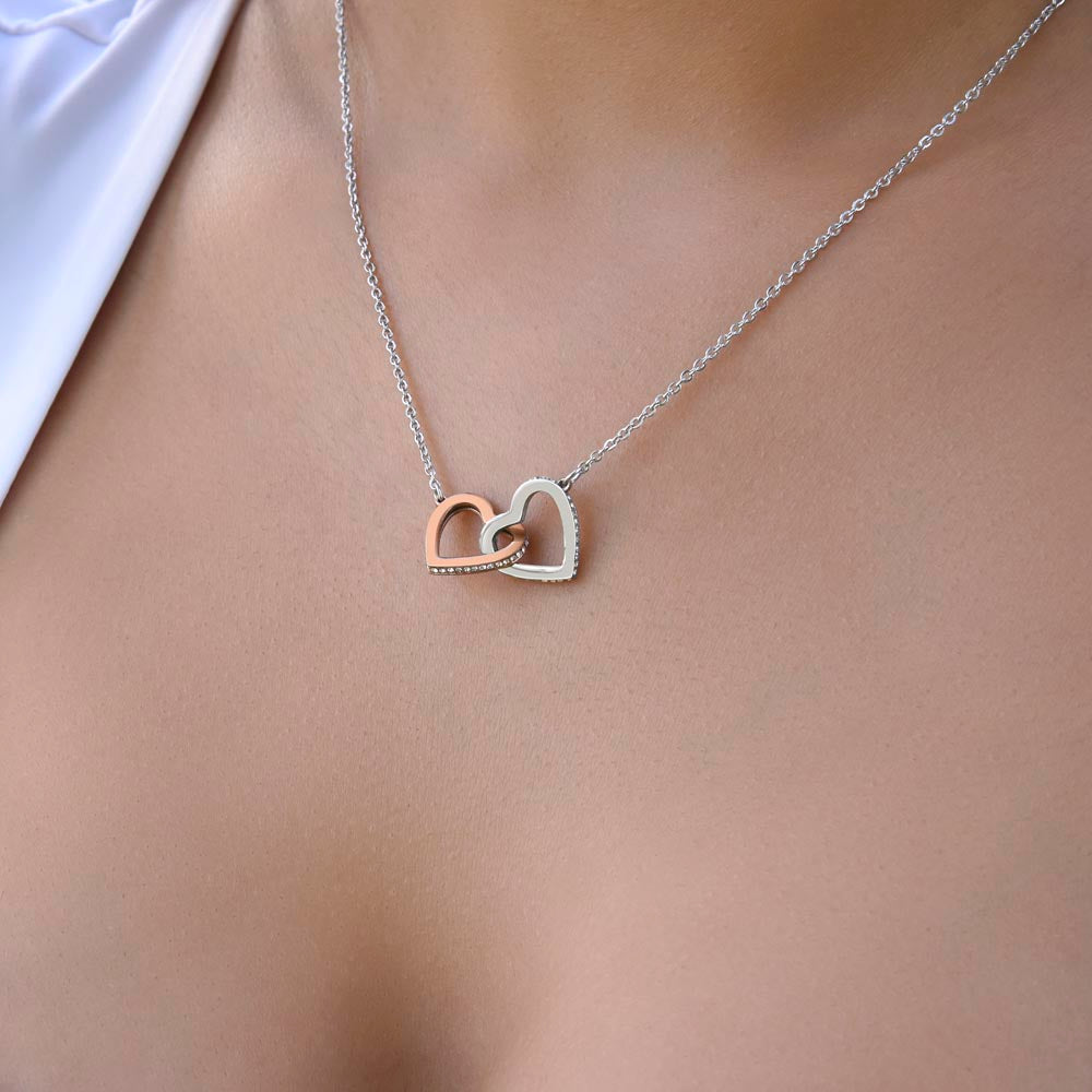 Interlocking Hearts Necklace Happy Valentine's Day from husband to wife