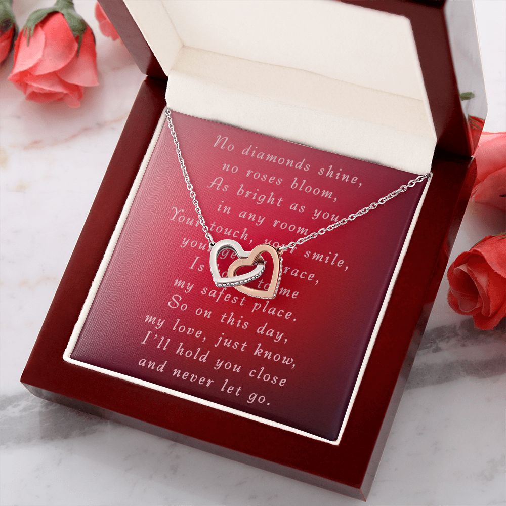 Valentine's Day Interlocking Hearts Necklace