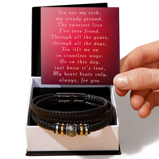 Valentine's Day Love You Forever Bracelet from Wife to Husband