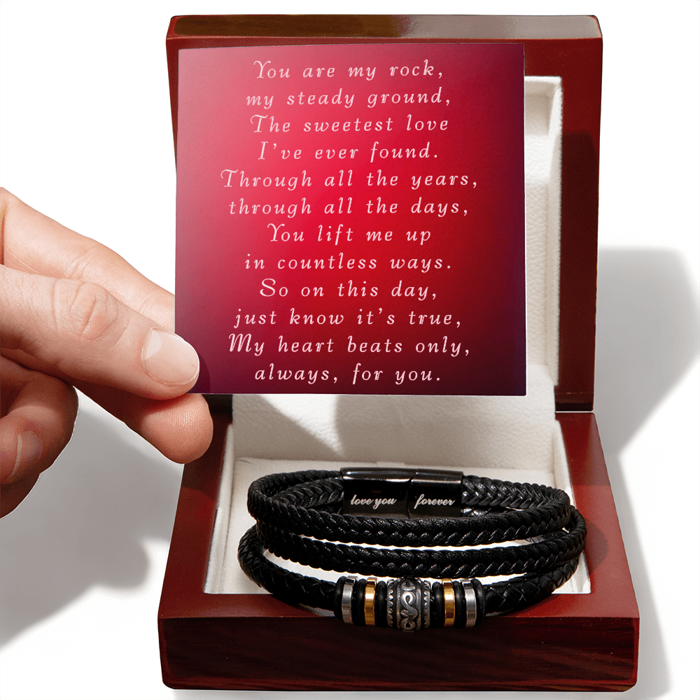 Valentine's Day Love You Forever Bracelet from Wife to Husband