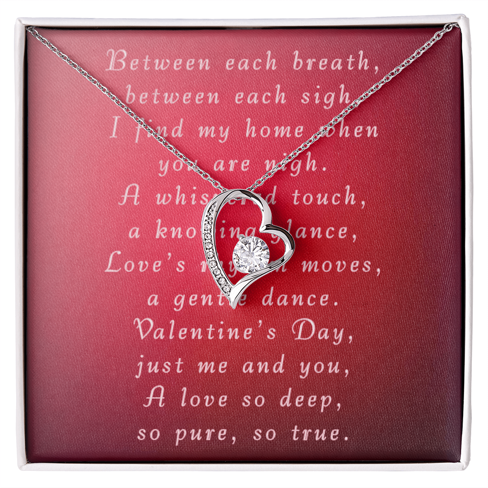 Valentine's Day Forever Love Necklace with Card