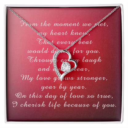 Forever Love Necklace Valentine's Day from Husband to Wife