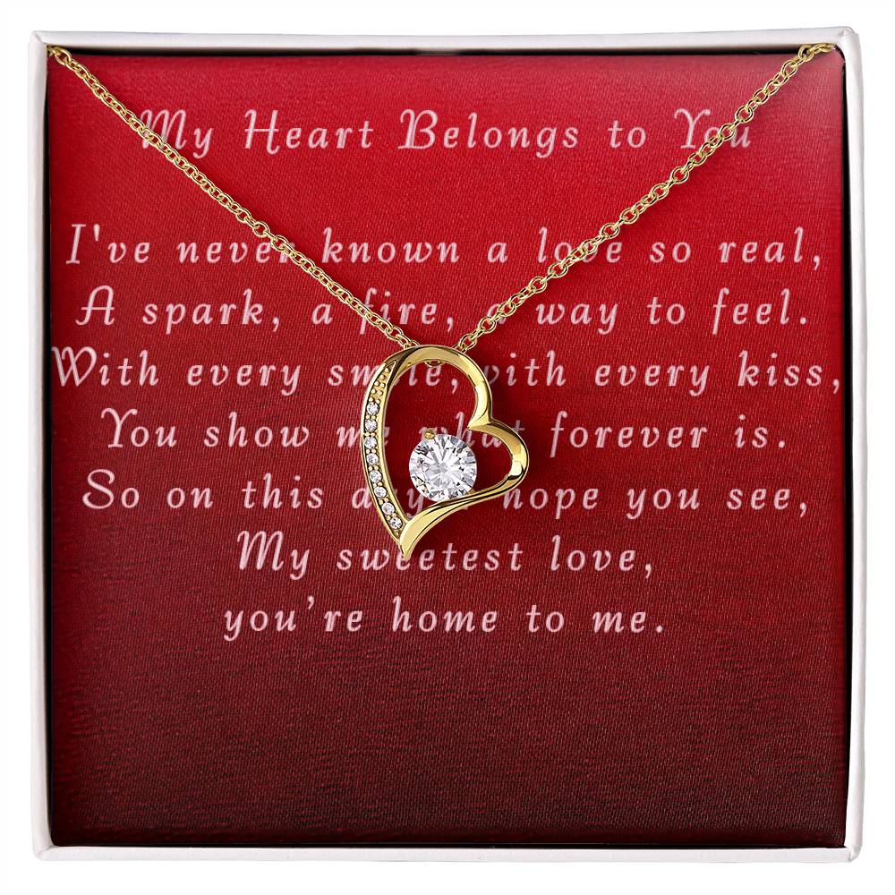 Valentine's Day Forever Love Necklace from Boyfriend to Girlfriend