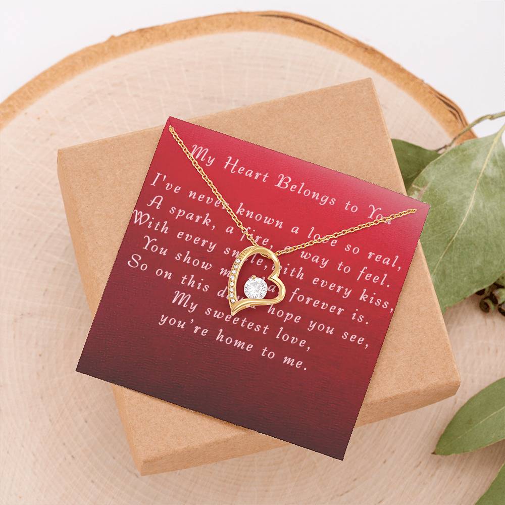 Valentine's Day Forever Love Necklace from Boyfriend to Girlfriend